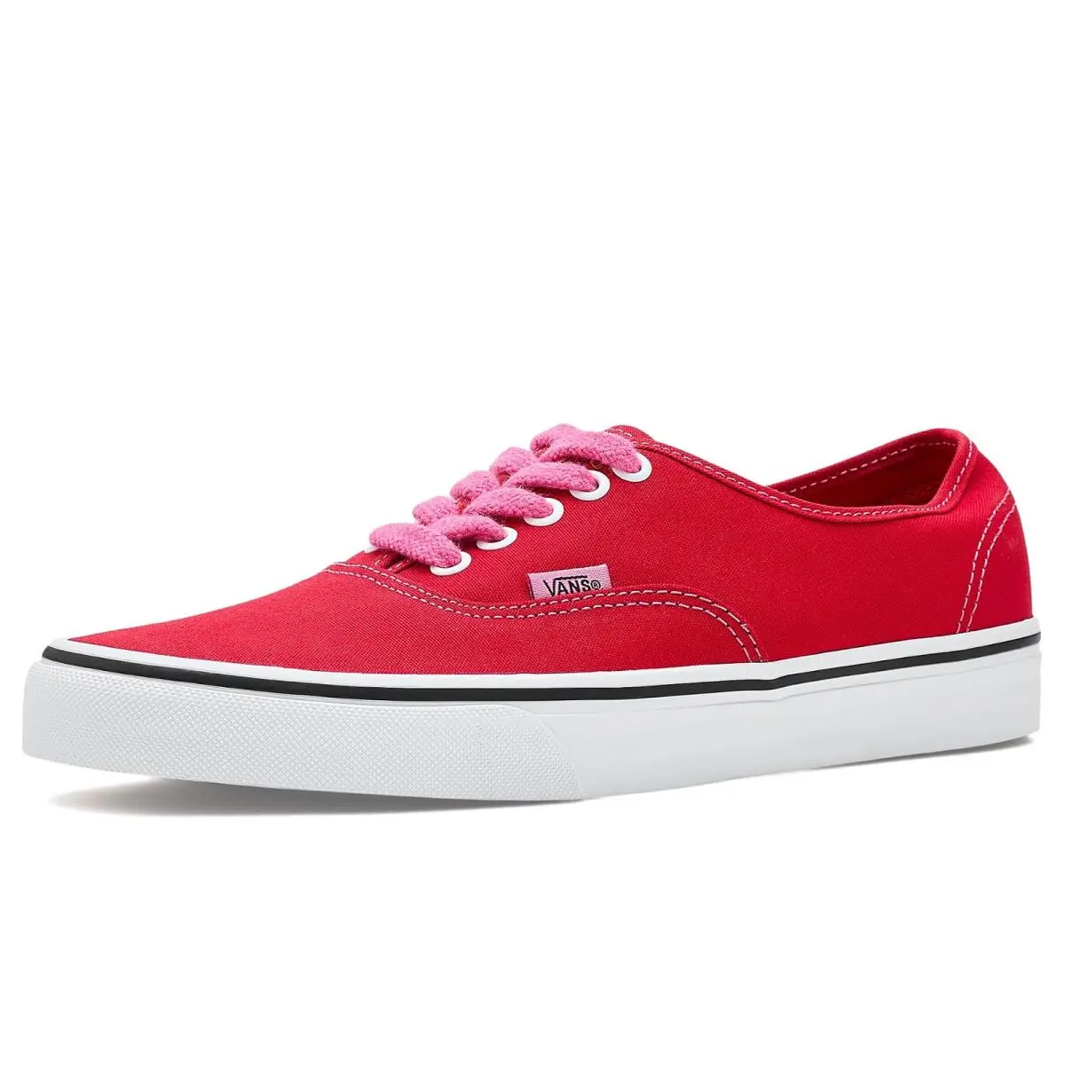 Unisex Sneakers Athletic Shoes  Authentic™ Terry Lace Red/Pink by Vans