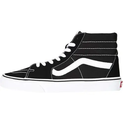 Vans Sk8-Hi Unisex Casual High-top Skate Shoes Black/white/black Men`s Size 8