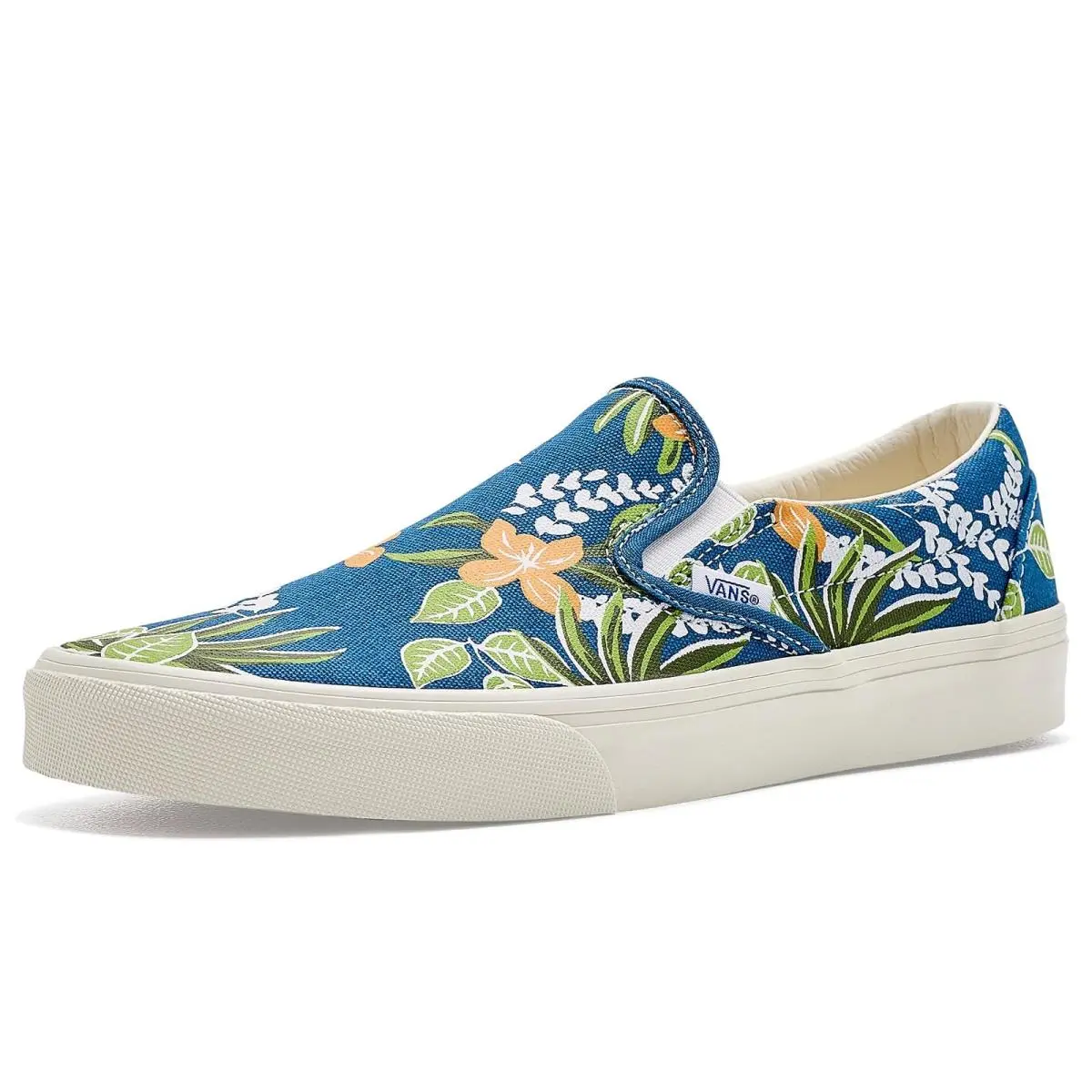 Unisex Sneakers Athletic Shoes  Classic Slip-on Floral Navy by Vans