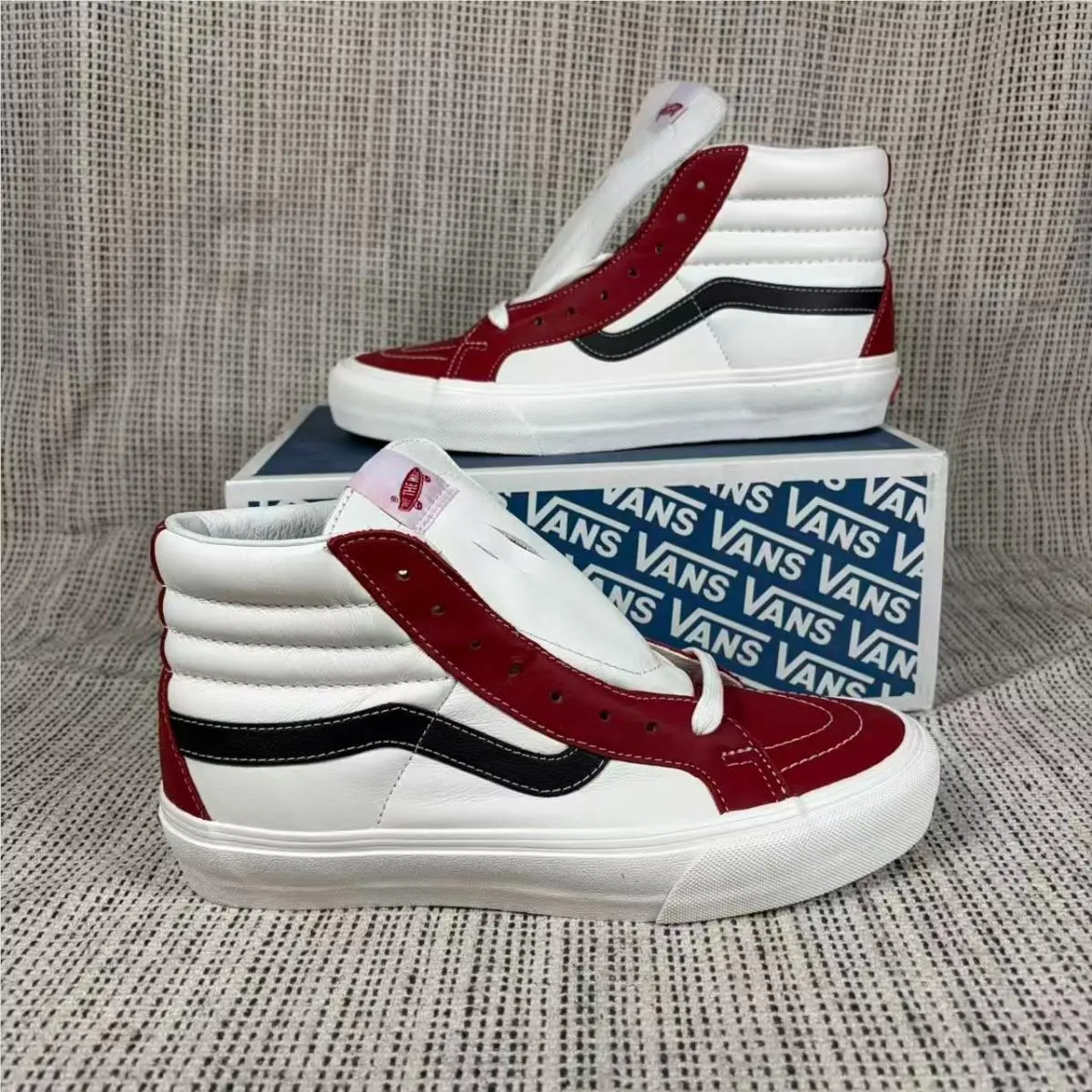 -SK8-HI Reissue Vlt LX `chili Pepper Marshmallow` Shoes VN0A4BVHXHT by Vans
