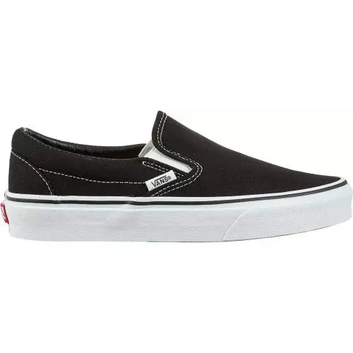 Classic Slip-on Black/white Adult Skate Shoes Sneakers Canvas by Vans