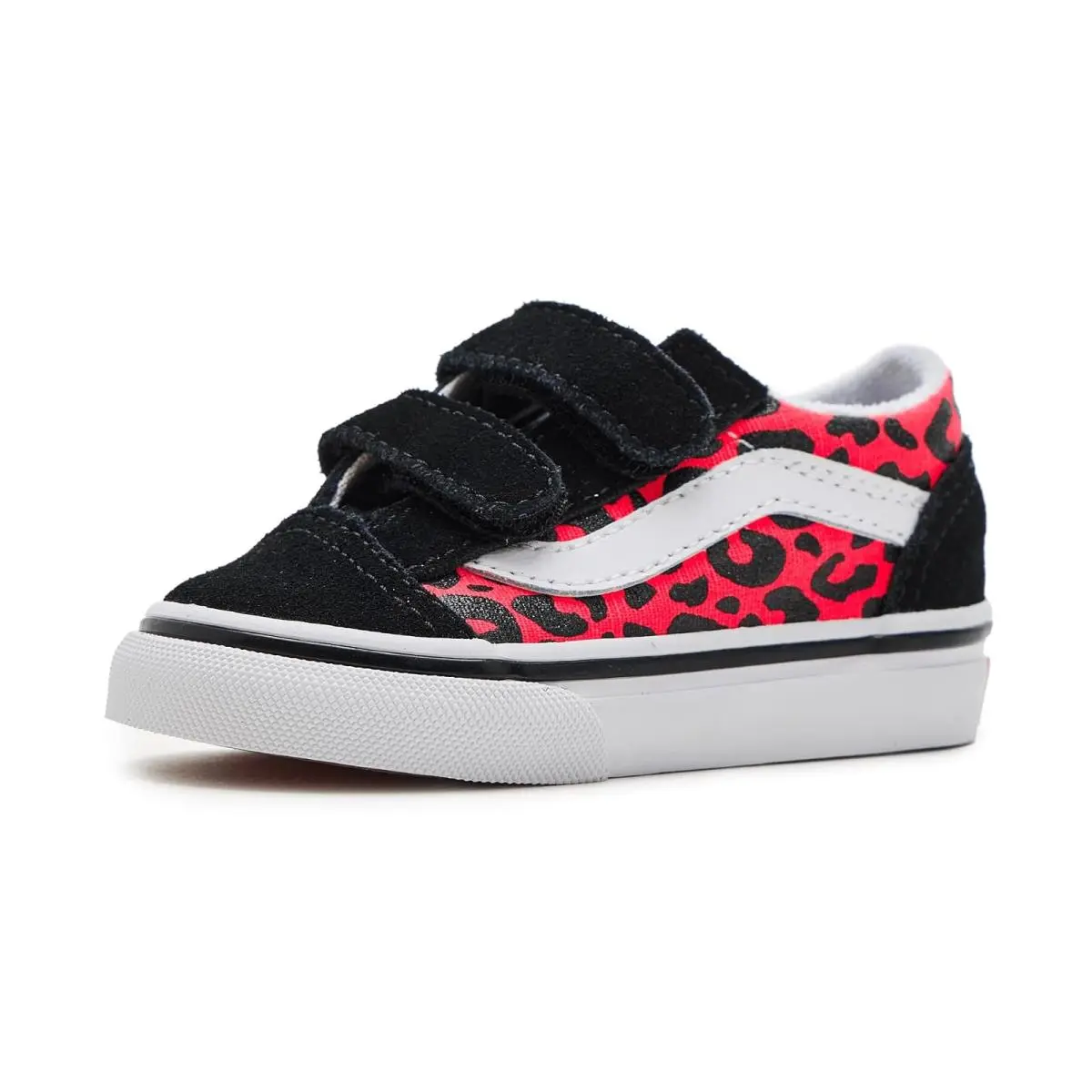 Children Unisex Shoes  Kids Old Skool™ V Infant/toddler Glitter Leopard Diva Pink by Vans