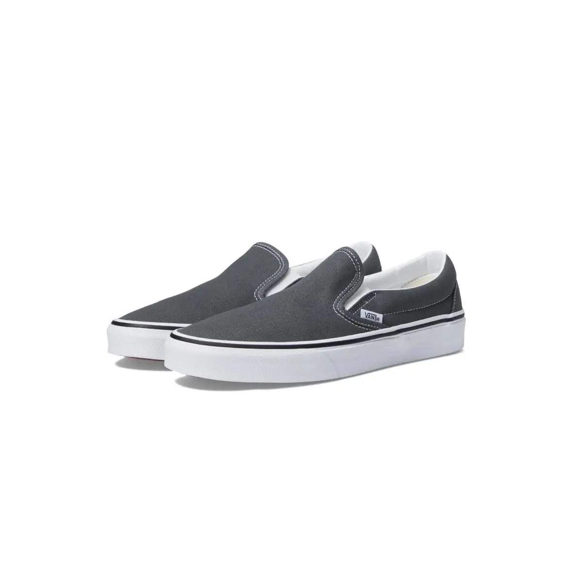 Slip-on Classic Charcoal Sneakers Unisex Canvas Shoes by Vans