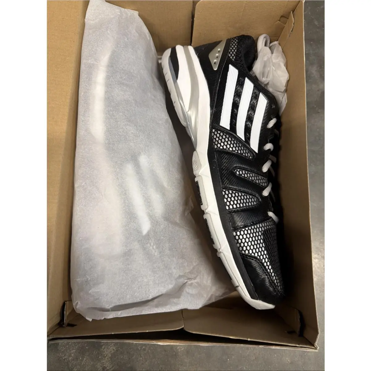 Volley Light W Shoes Womens Size 12 Black White Volleyball M18859 by Adidas