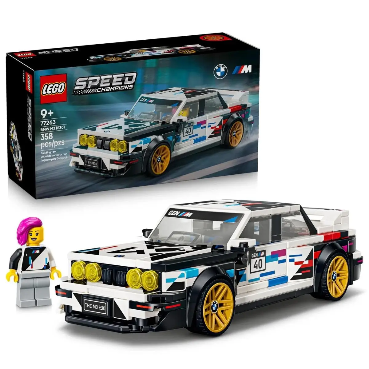 Lego Speed Champions Bmw M3 E30 77263 Ship Worldwide