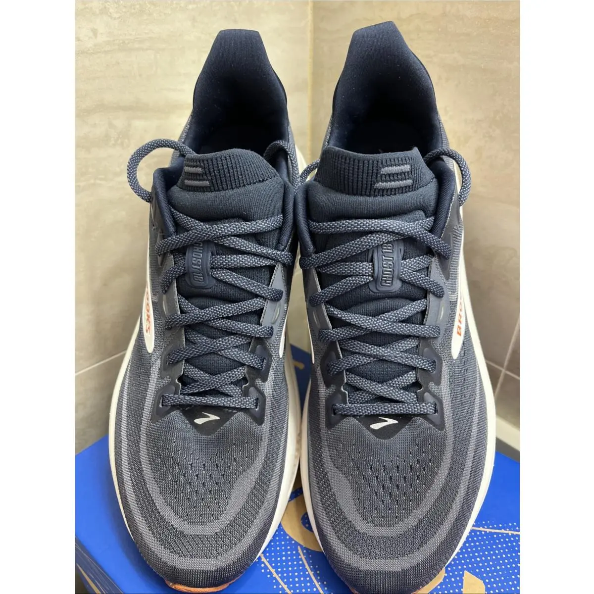 Brooks shoes - Brooks Ghost 18 - Ghost - 1104931D429 - gray / blue 5