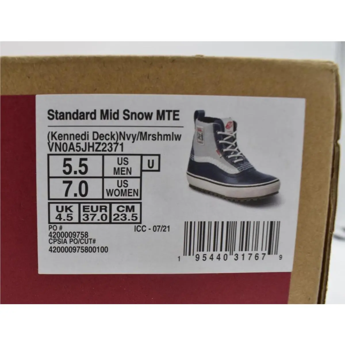 Vans shoes - Vans Standard Mid MTE Kennedi - Multicolor (UPC: 195440317679) 11