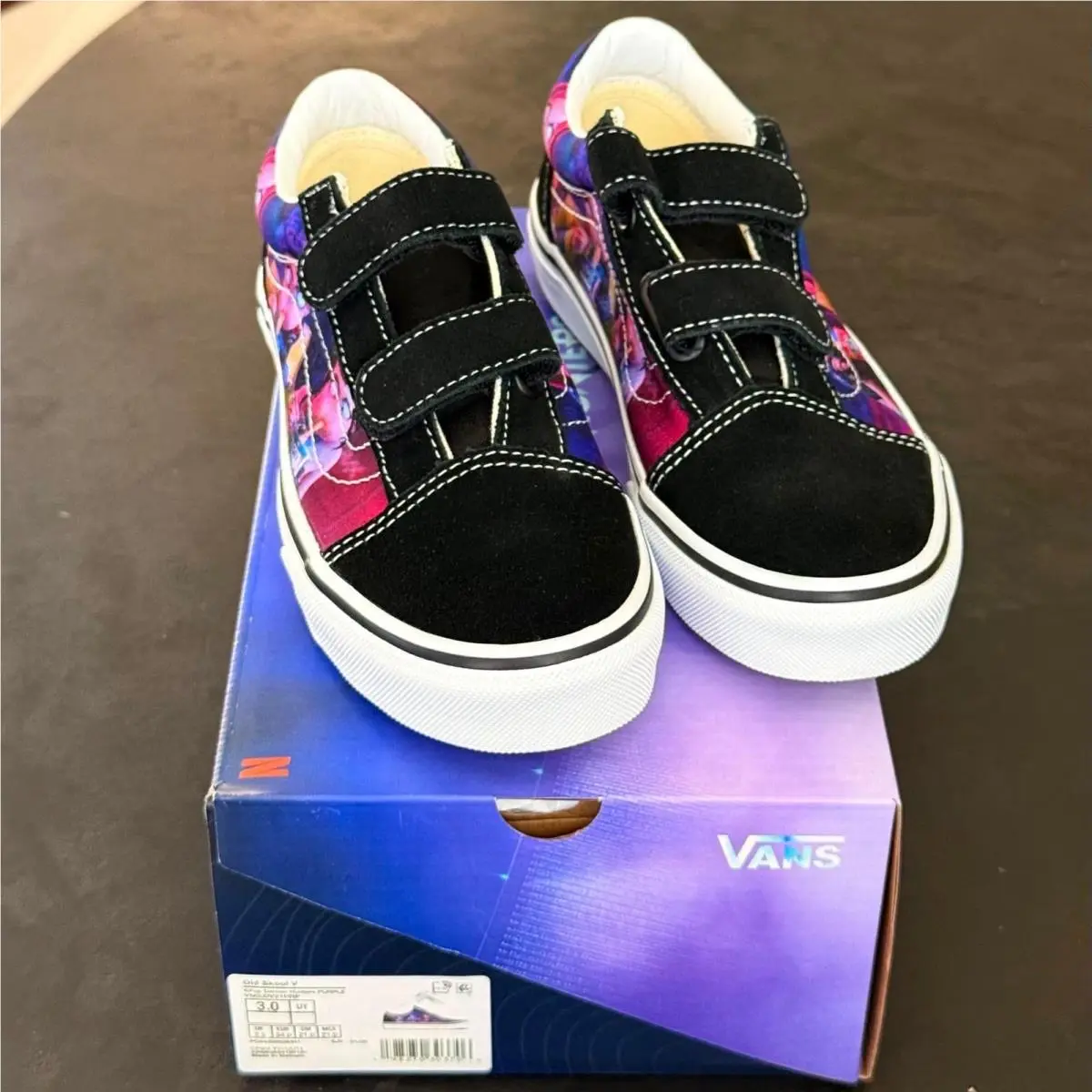 Kids Old Skool VN000V21PRP Kpop Demon Hunters Black Purple Size 3 Kids by Vans
