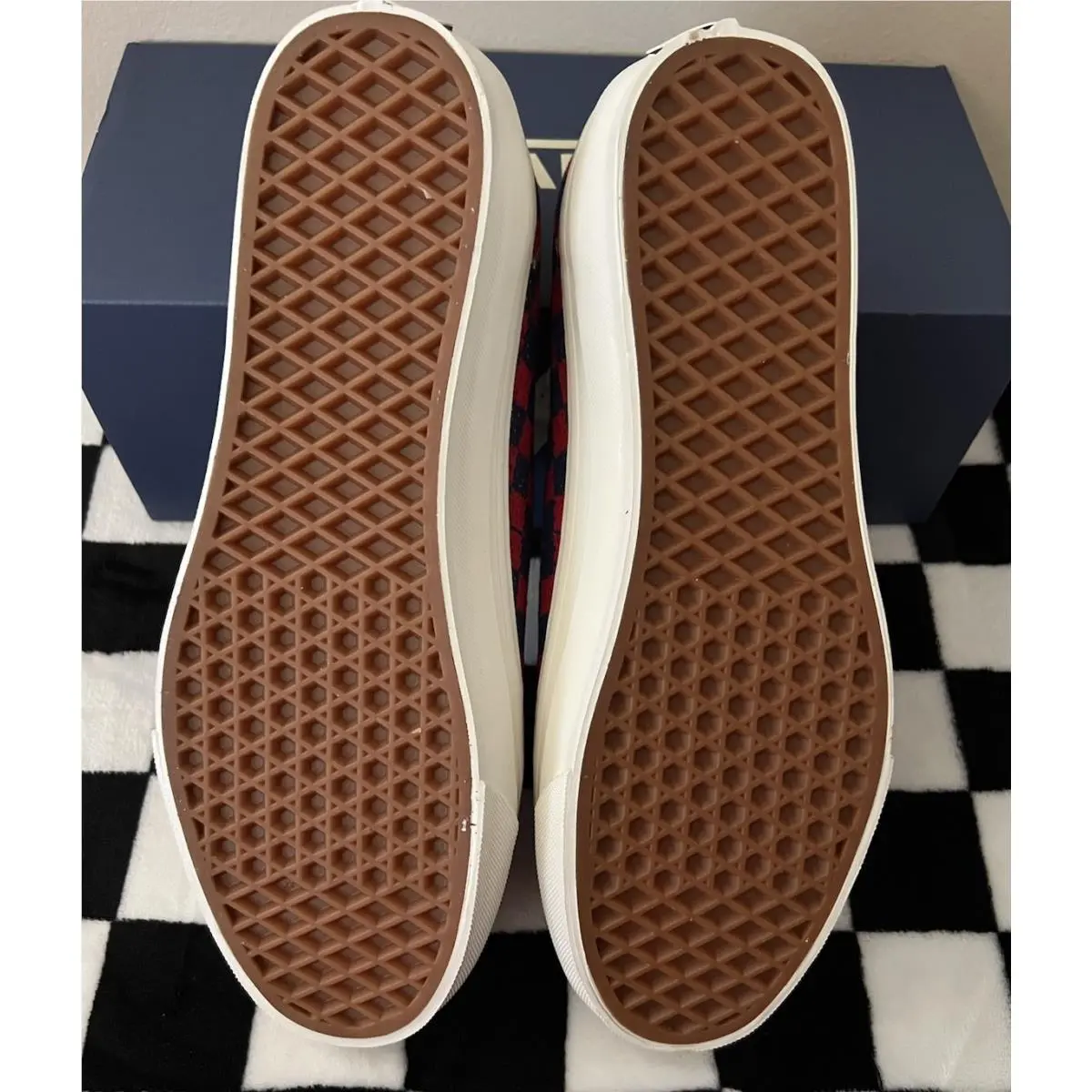 Vans shoes - VANS Premium Authentic - Premium Authentic - VN000EJCRDB - Checkerboard Red/Blue 12