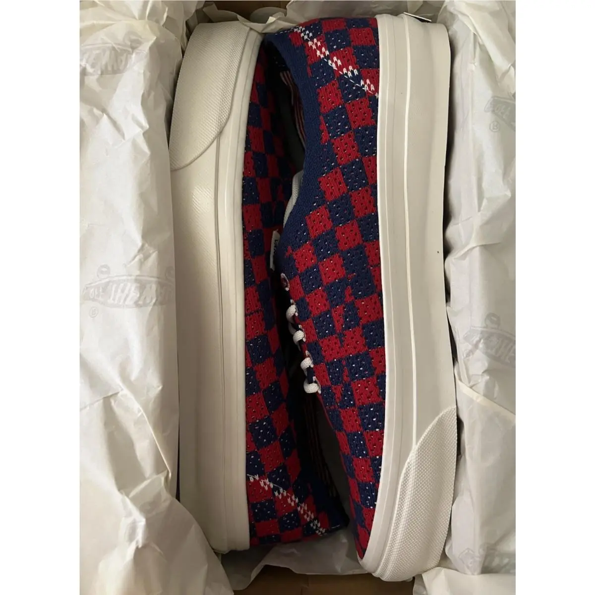 Vans shoes - VANS Premium Authentic - Premium Authentic - VN000EJCRDB - Checkerboard Red/Blue 13