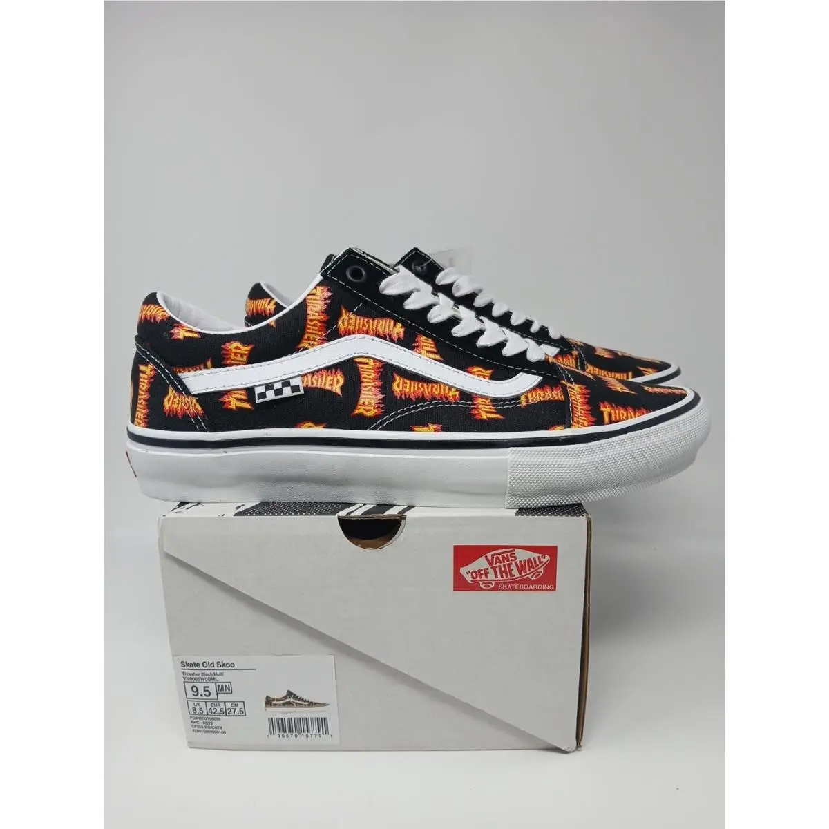 Skate Old Skoo Thrasher Skateboarding Shoes Men`s Size 9.5 VN000W0BML by Vans
