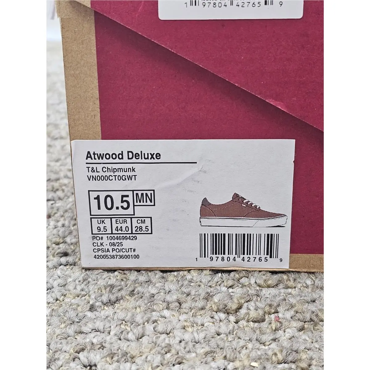 Vans shoes - VANS Atwood Deluxe - Atwood Deluxe - VN000CT0GWT - Chipmunk (UPC: 197804427659) 5