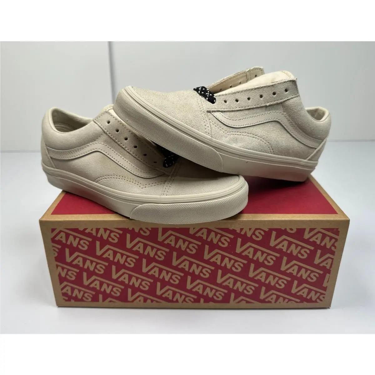 Men`s Skate Old Skool Sneakers Mono Taupe Size M5.5 W7 07S by Vans
