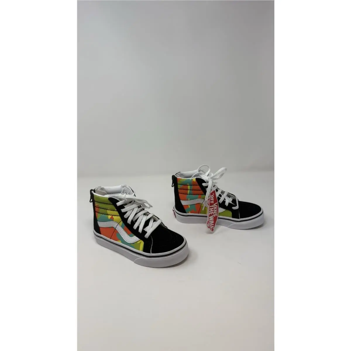 SK8-Hi Zip Kids Pop Camo VN0A3276VlJ Multicolor Kids US 11 by Vans
