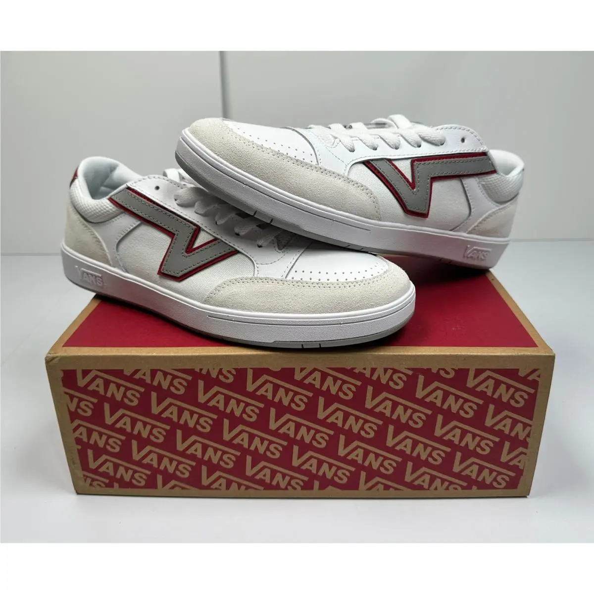 Unisex Lowland Cc Sneakers Sport White/red/mid Grey Size M10.5 W12 07S by Vans