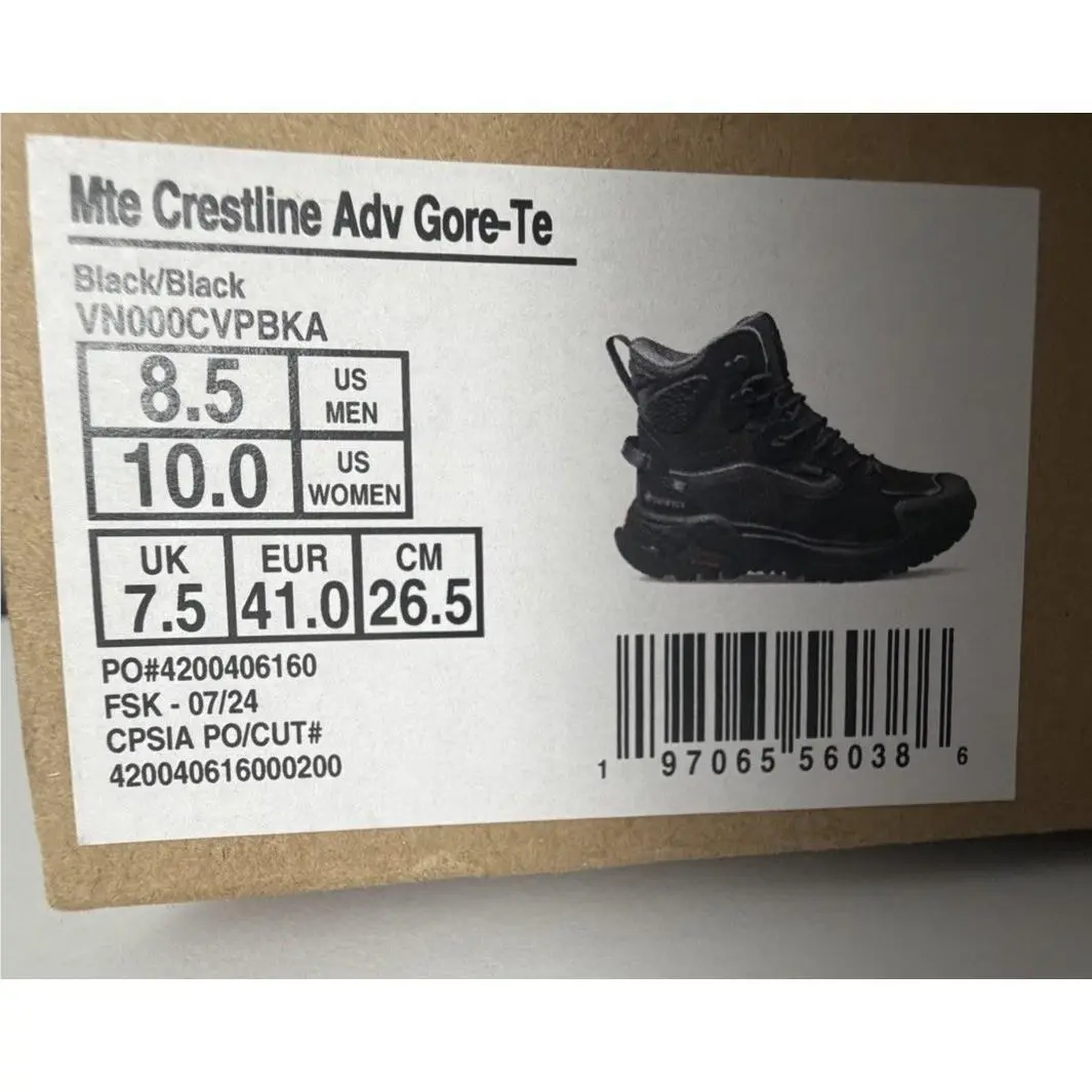 Vans shoes - VANS Crestline GORE-TEX MTE - Crestline MTE - VN000CVPBKA - Black (UPC: 0197065560386) 14