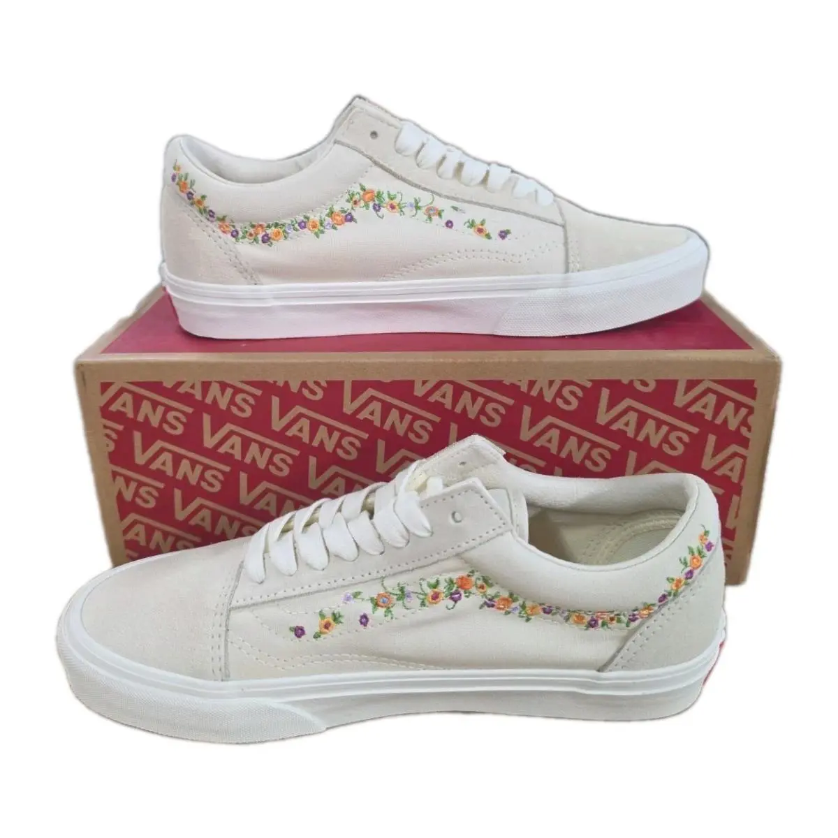 Vans shoes - VANS Old Skool - Old Skool - VN000E8WKVG - Embroidery Turtledove 2
