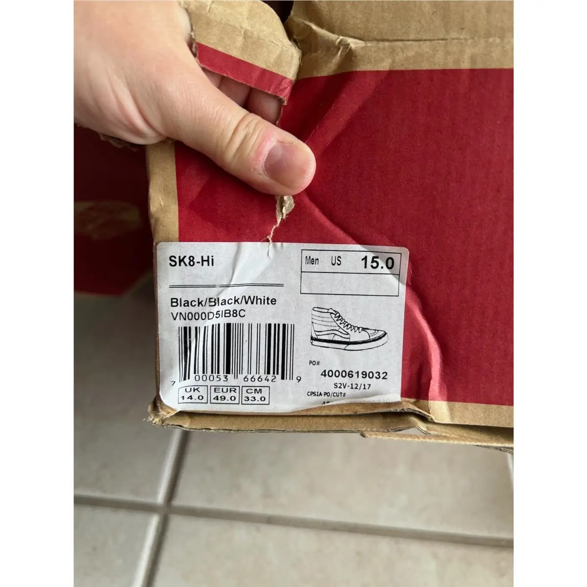 Vans shoes - VANS Sk8-Hi - Black 1