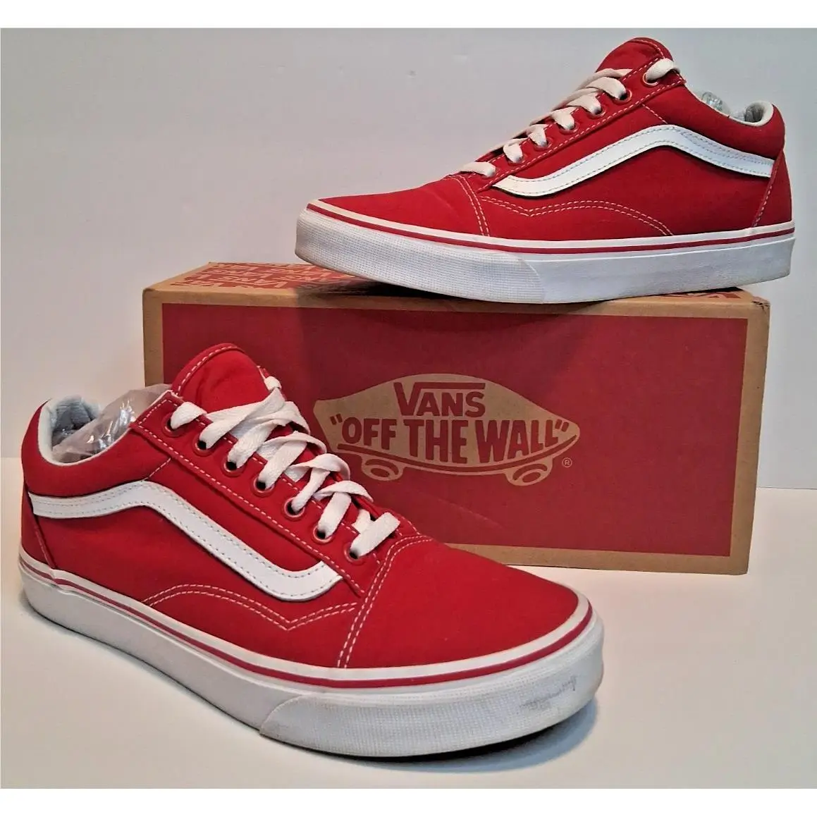Ward Racing Red Low Top Skate Men`s 8.5 / Women`s 10 by Vans