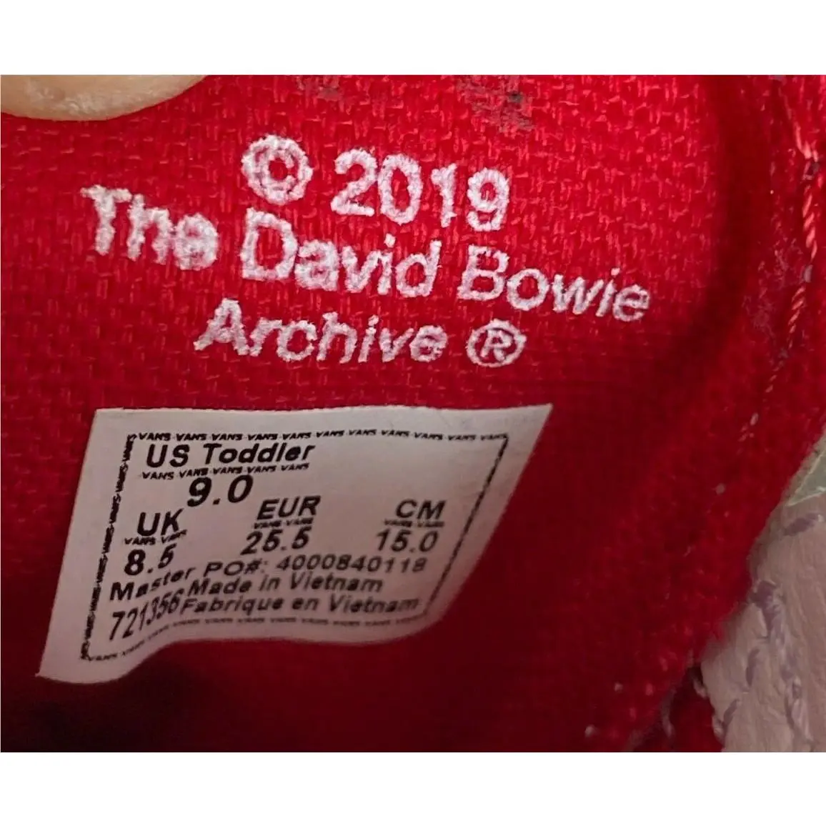 Vans shoes - Vans David Bowie Aladdin Sane - White 4