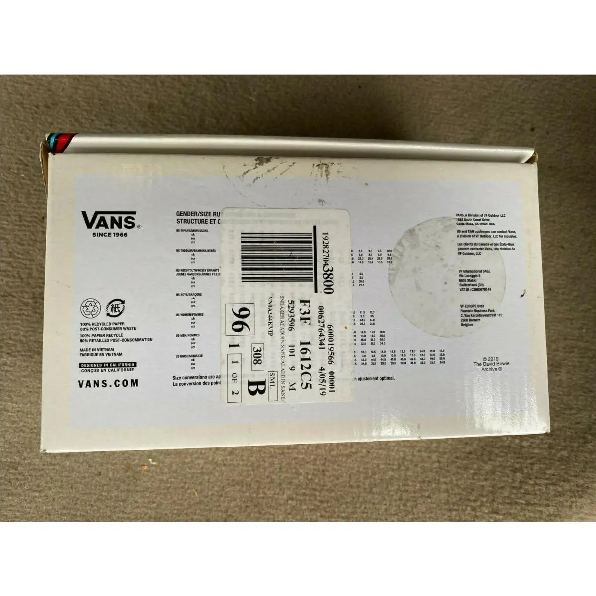 Vans shoes - Vans David Bowie Aladdin Sane - White 6