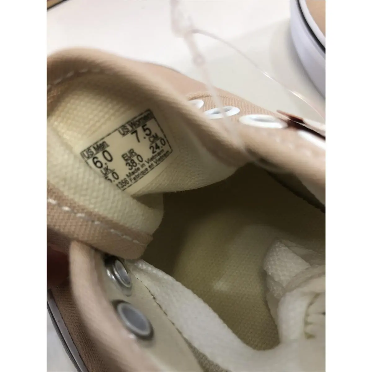 Vans shoes - VANS Off The Wall - Off The Wall - VN0A38EMQ9X - Frappe/ True White, Manufacturer: Frappe/ True White (UPC: 0191166774512) 4