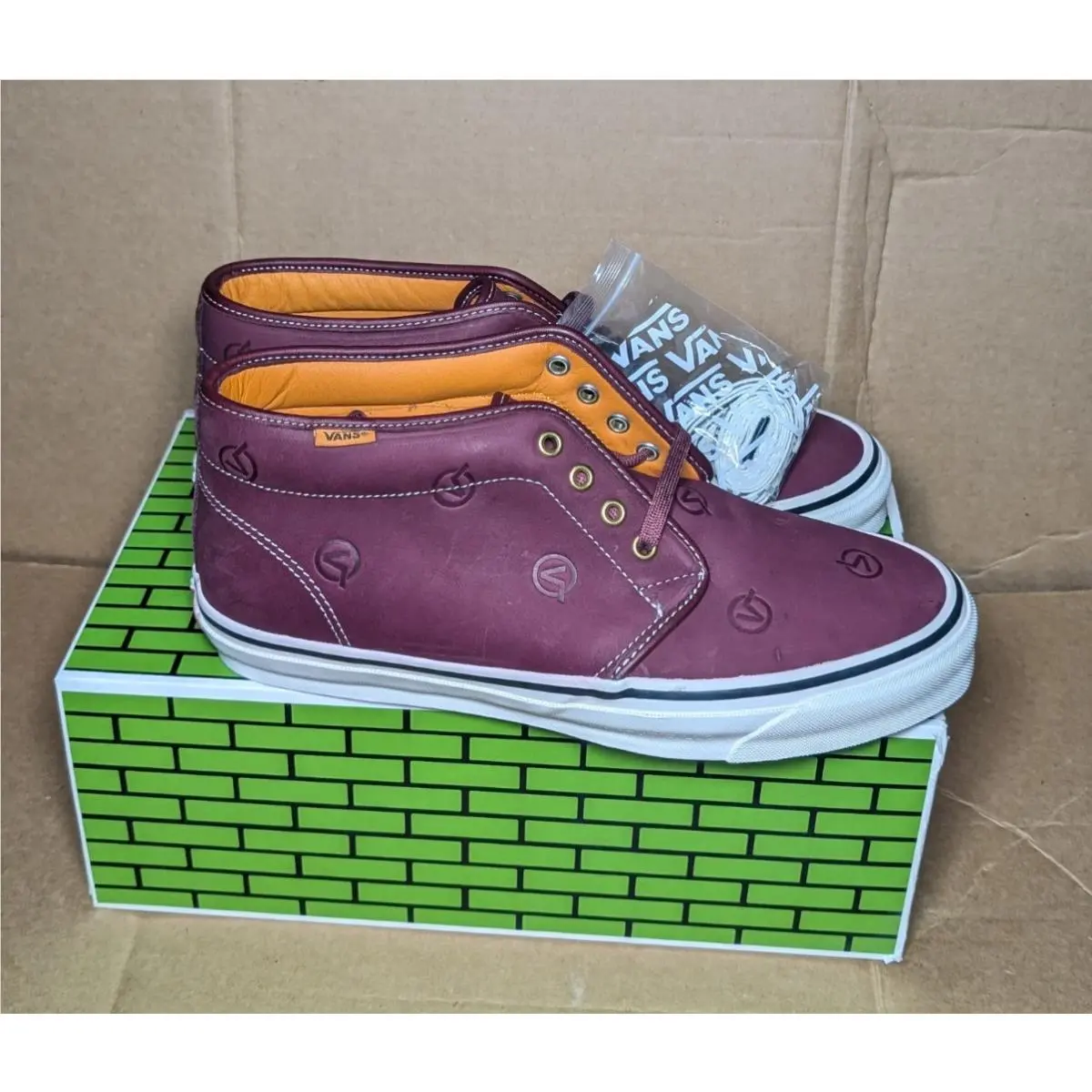 Vault x Lqqk Studio OG Chukka Boot LX Burgundy Mens Size 11 VN0A5FBV2SO by Vans