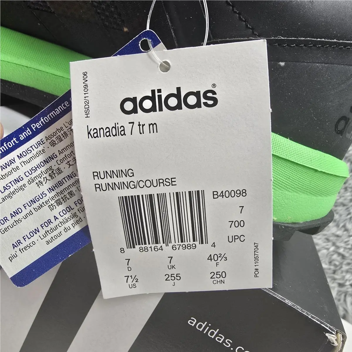 Adidas shoes - adidas Kanadia 7 TR - Kanadia - B40098 - Black/Multi-Color, Manufacturer: Black/Flash Green/Multicolor (UPC: 888164679894) 11