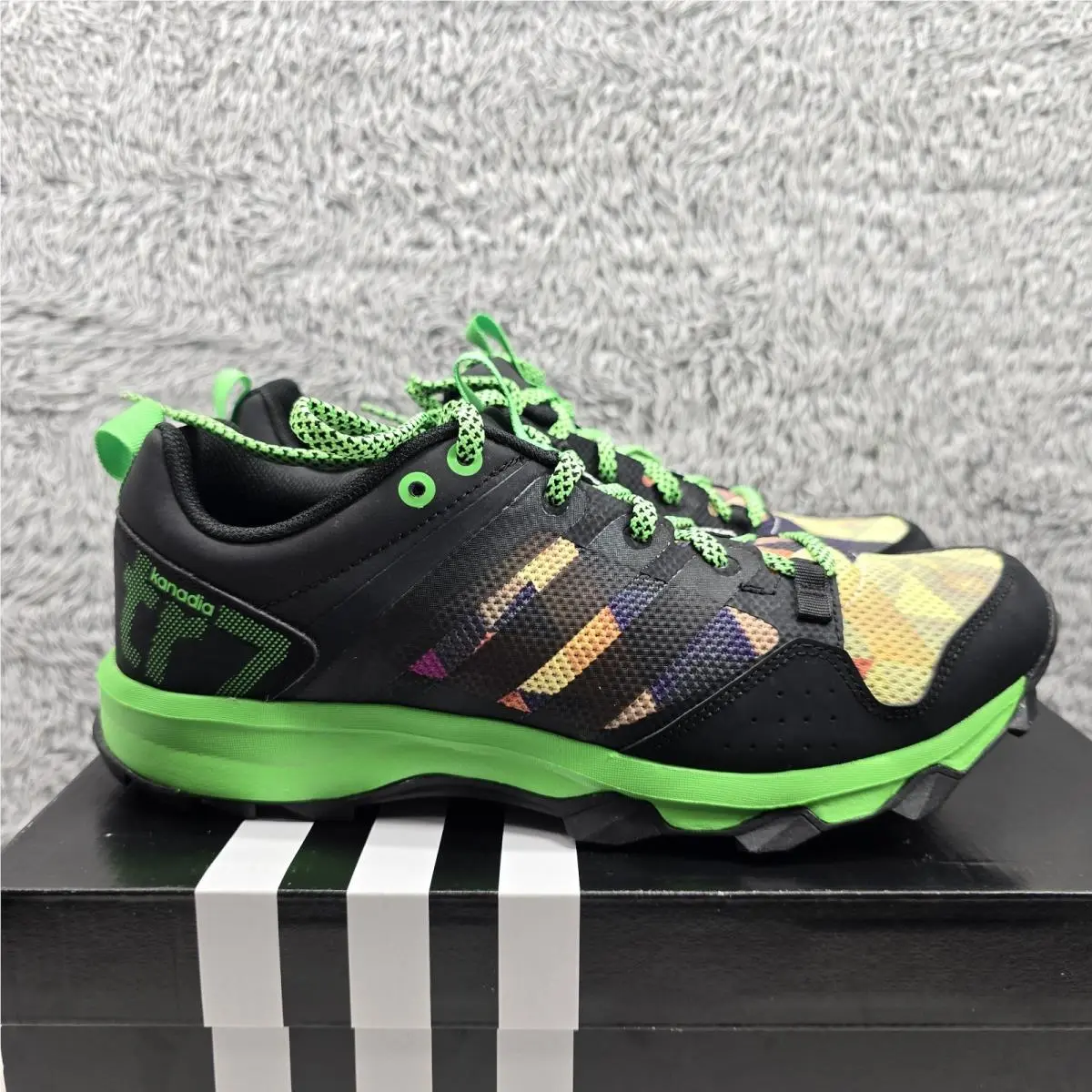 Adidas shoes - adidas Kanadia 7 TR - Kanadia - B40098 - Black/Multi-Color, Manufacturer: Black/Flash Green/Multicolor (UPC: 888164679894) 0