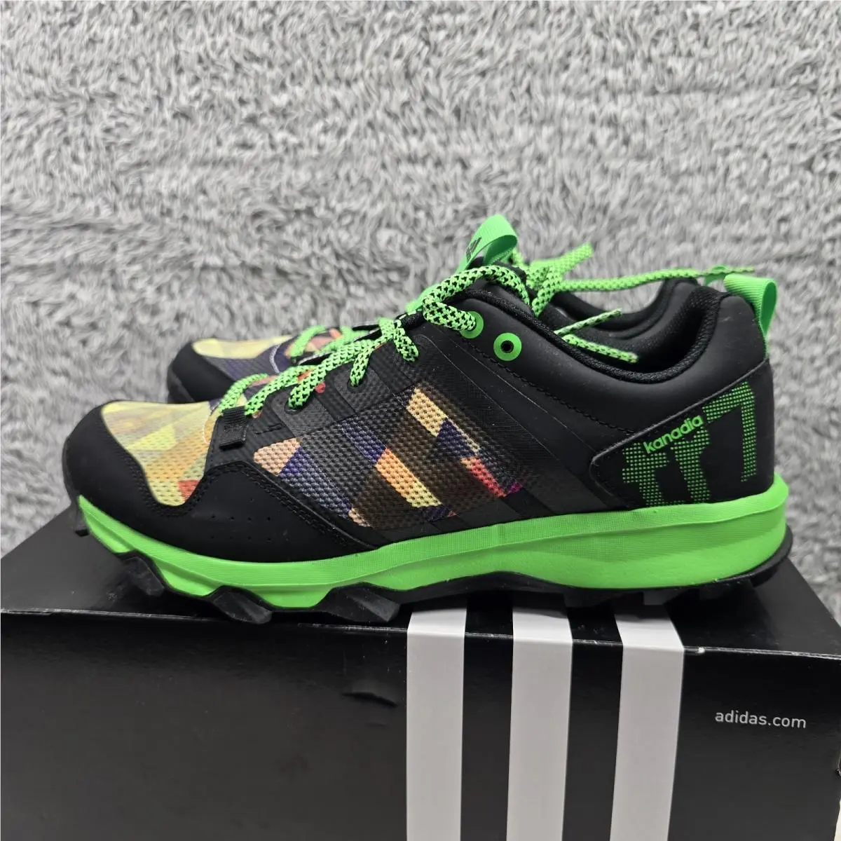 Adidas shoes - adidas Kanadia 7 TR - Kanadia - B40098 - Black/Multi-Color, Manufacturer: Black/Flash Green/Multicolor (UPC: 888164679894) 1