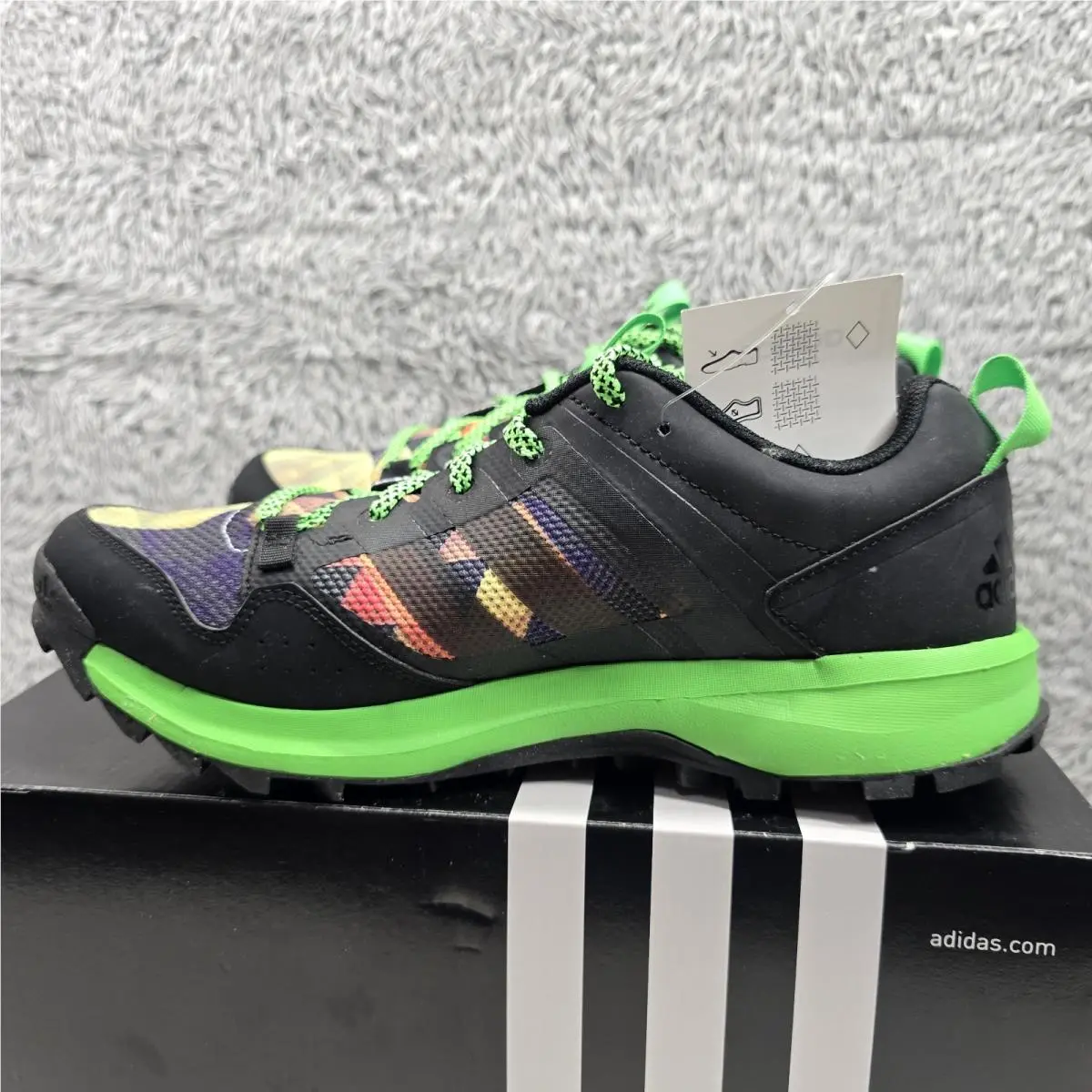 Adidas shoes - adidas Kanadia 7 TR - Kanadia - B40098 - Black/Multi-Color, Manufacturer: Black/Flash Green/Multicolor (UPC: 888164679894) 2