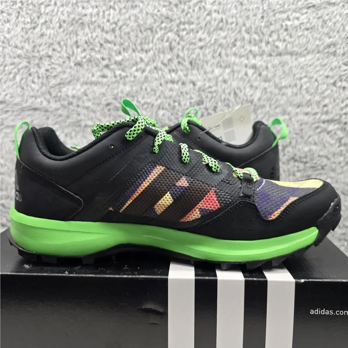 Adidas shoes - adidas Kanadia 7 TR - Kanadia - B40098 - Black/Multi-Color, Manufacturer: Black/Flash Green/Multicolor (UPC: 888164679894) 3