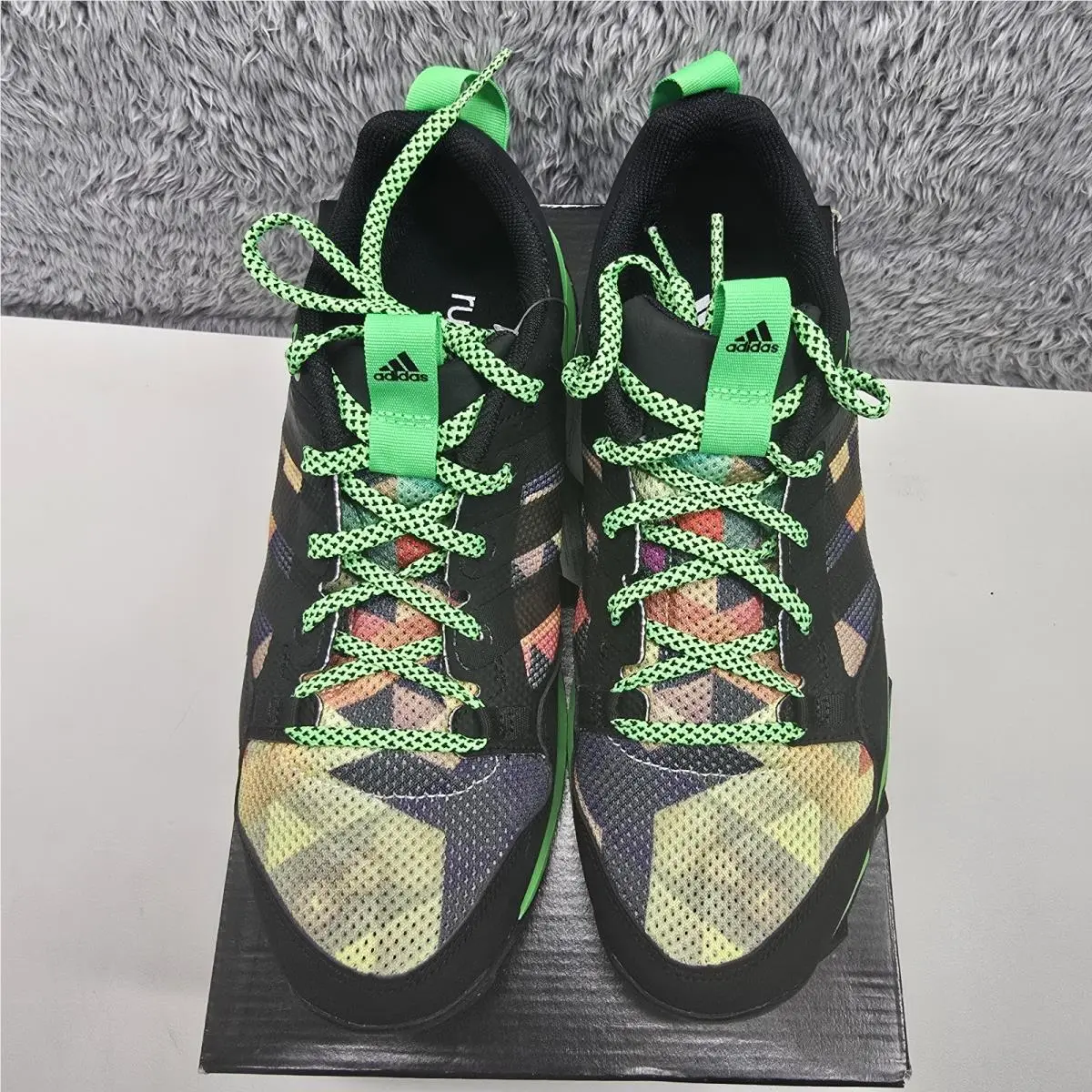 Adidas shoes - adidas Kanadia 7 TR - Kanadia - B40098 - Black/Multi-Color, Manufacturer: Black/Flash Green/Multicolor (UPC: 888164679894) 6