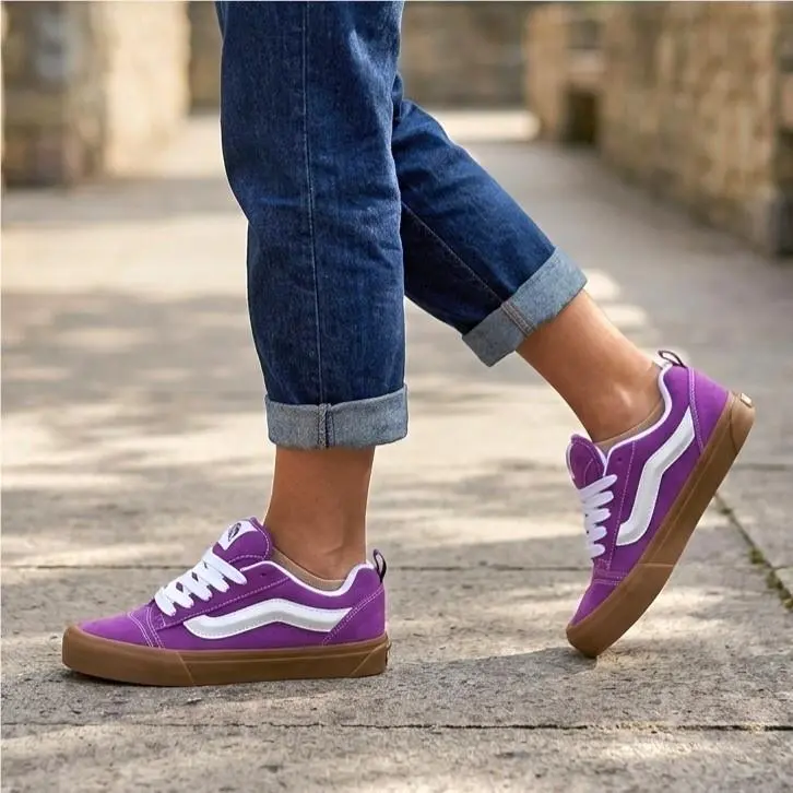 Knu Skool Gum Willowherb Womens Size 5.5 Violet Purple Suede by Vans