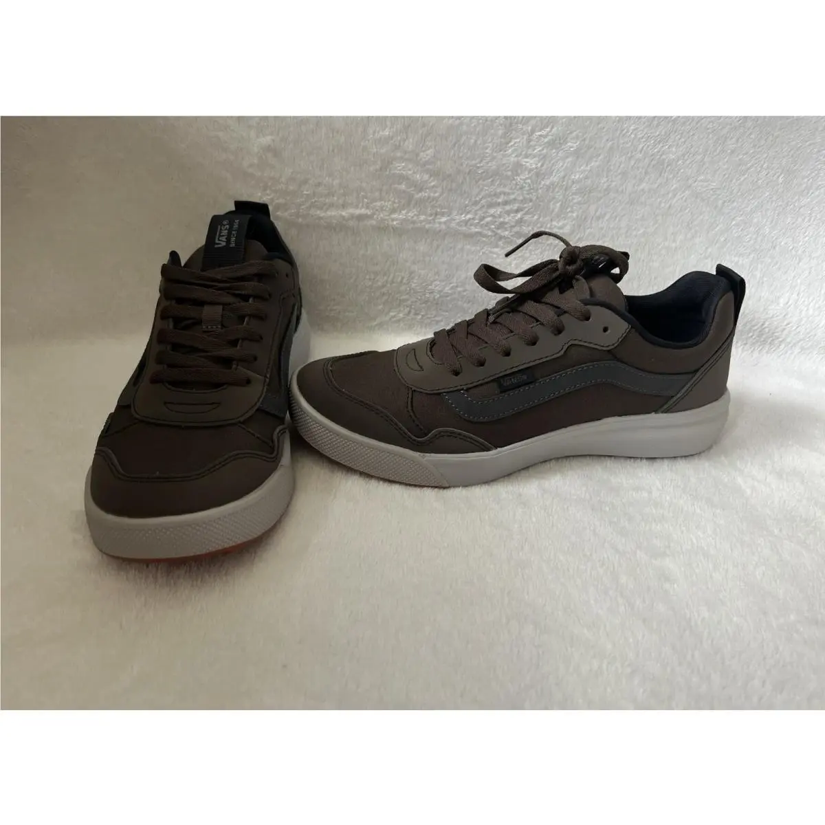 Shoes Range Exp Men’s Sz 9 Sneaker Skate Off Wall Reflective Coal Brown by Vans
