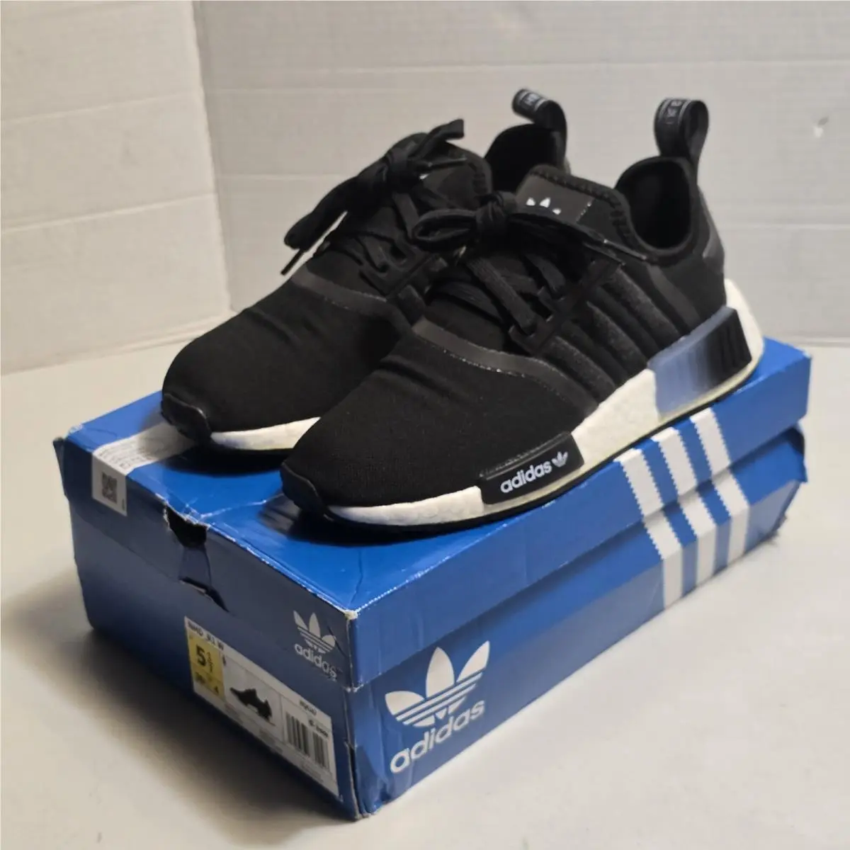 Adidas shoes - adidas NMD R1 - NMD - Black/White, Main: Black (UPC: 195747731208) 5