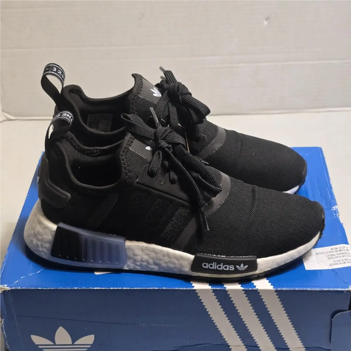Adidas shoes - adidas NMD R1 - NMD - Black/White, Main: Black (UPC: 195747731208) 1