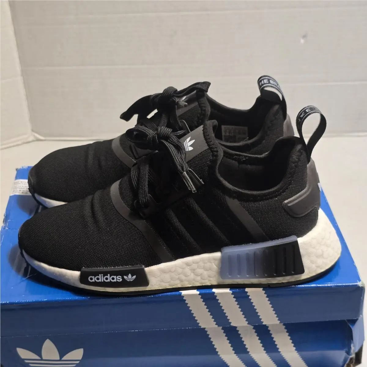 Adidas shoes - adidas NMD R1 - NMD - Black/White, Main: Black (UPC: 195747731208) 2