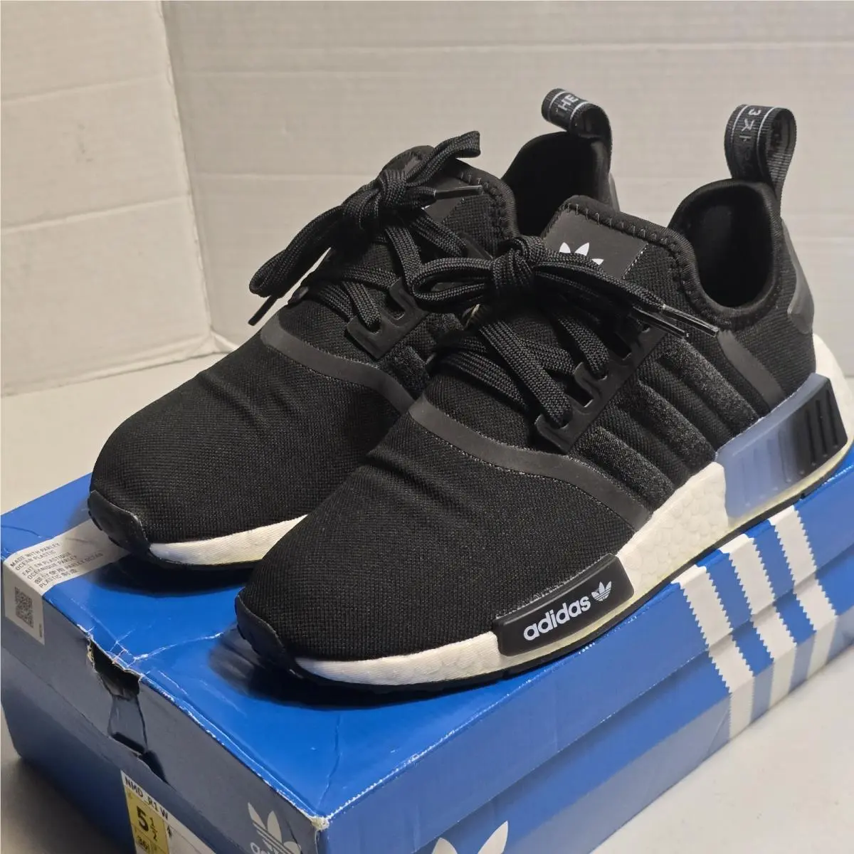 Adidas shoes - adidas NMD R1 - NMD - Black/White, Main: Black (UPC: 195747731208) 4