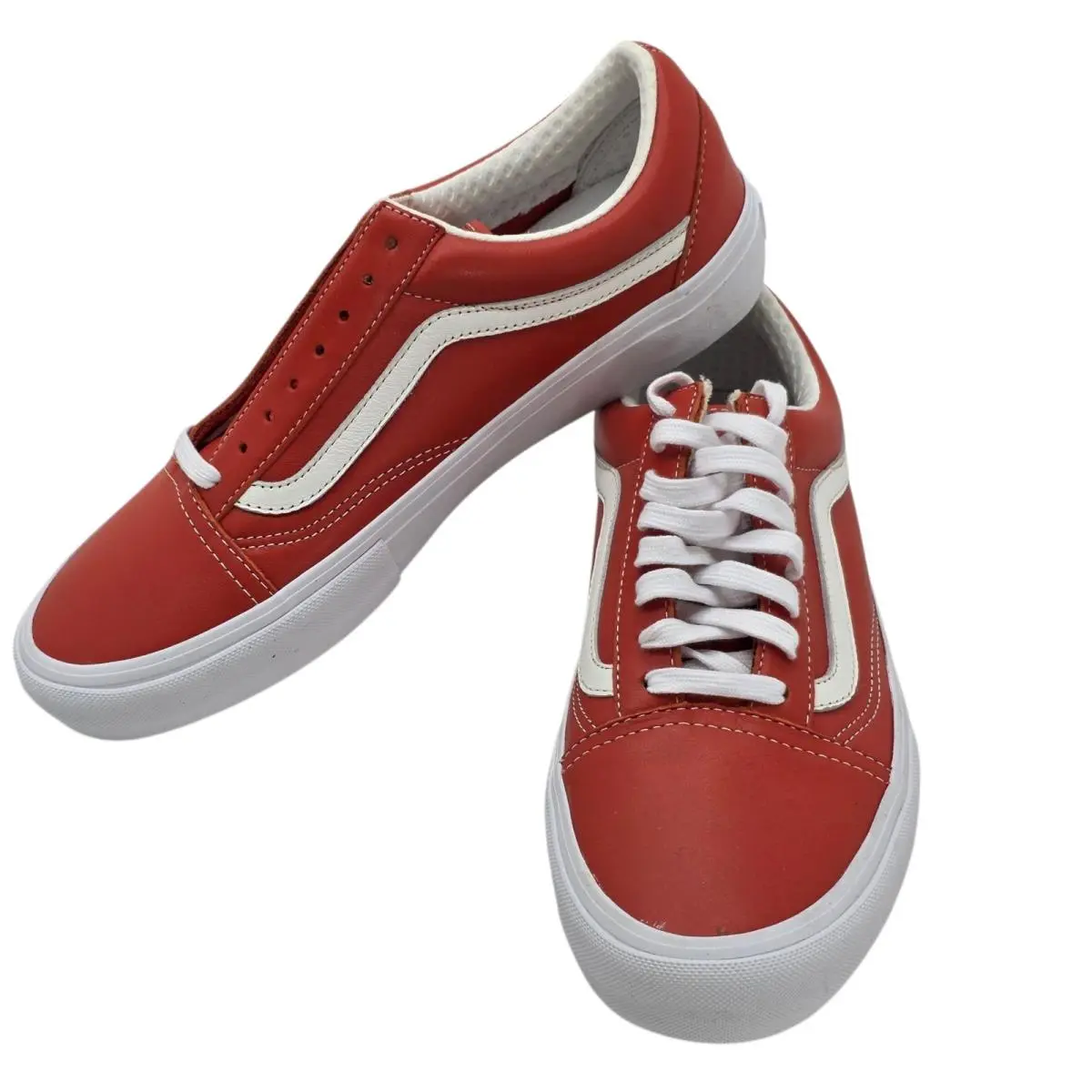 Vault Old Skool Vlt LX Italian Leather Mango Men 9 Women 10.5 VN0A3MUWR2V by Vans