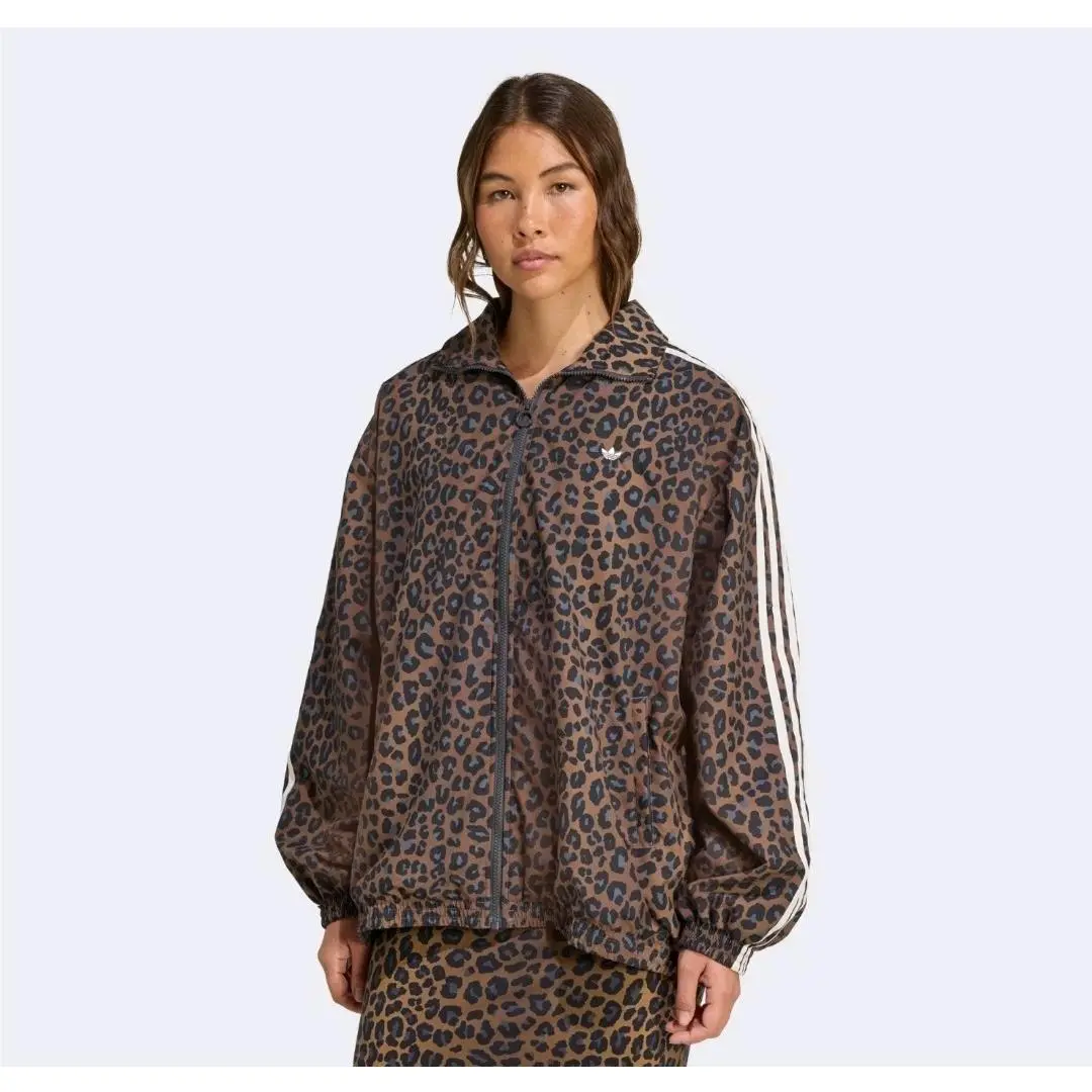 Originals Firebird Oversized Aop Denim Jacket Women`s Size 2XL KD2815 by Adidas