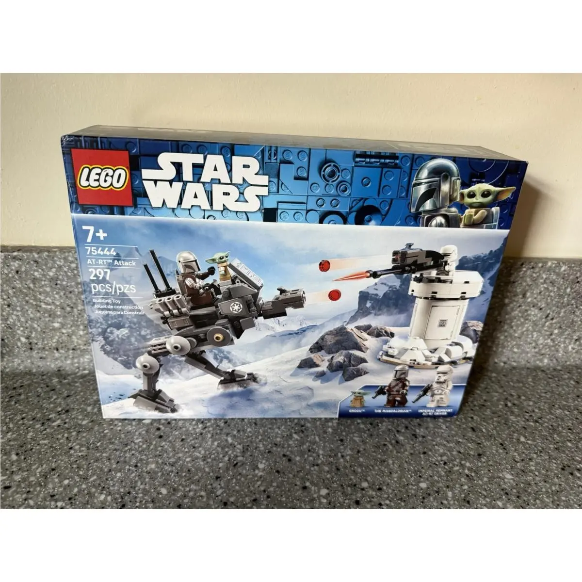 Lego 75444 Star Wars At-rt Attack w The Mandalorian Grogu Minifigures