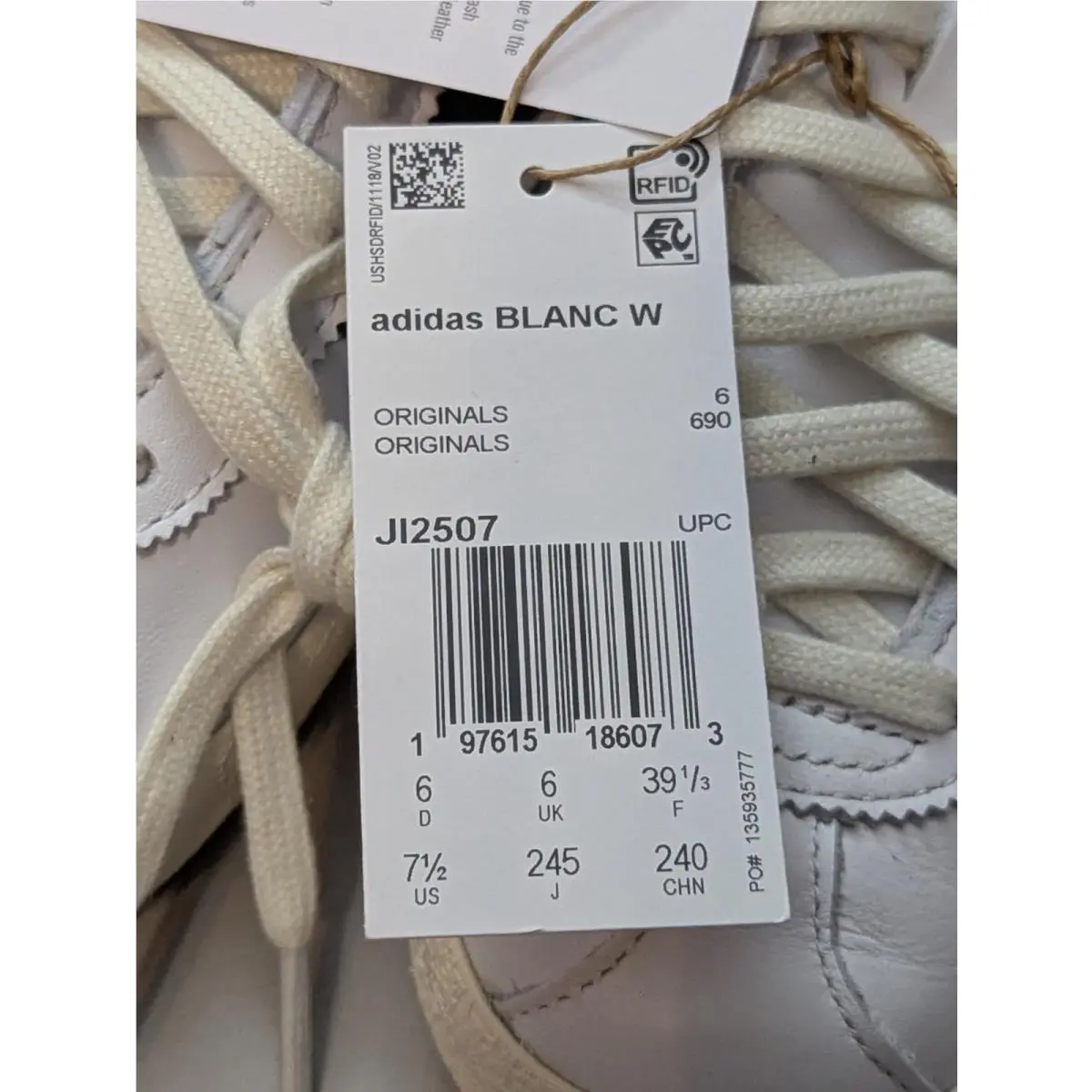 Adidas shoes - adidas Blanc - Blanc - JI2507 - White (UPC: 197615186073) 7