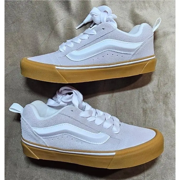 Knu Skool Punk Pastel Lunar Rock Grey Gum Men 6 Women 7.5 Nwot by Vans