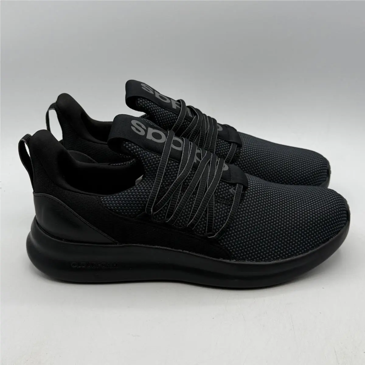 Lite Racer Adapt 7.0 Shoes Men Size 10.5 Black Carbon Running IE8684 by Adidas