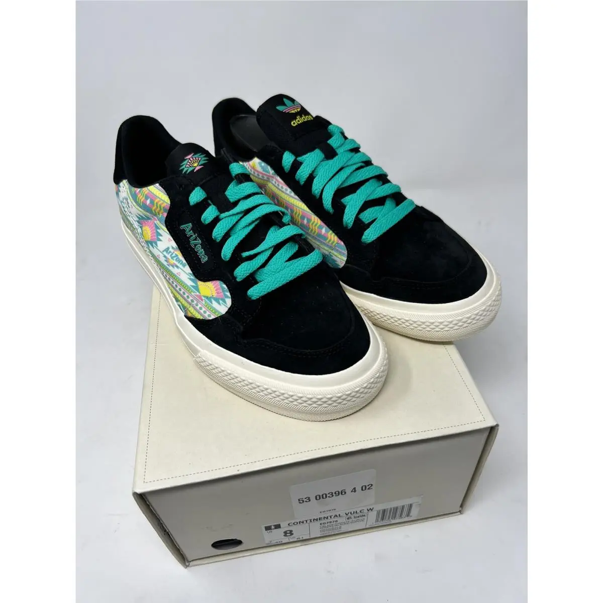 Continental Arizona Tea Shoes Black Pink Green EG7976 US 8 by Adidas