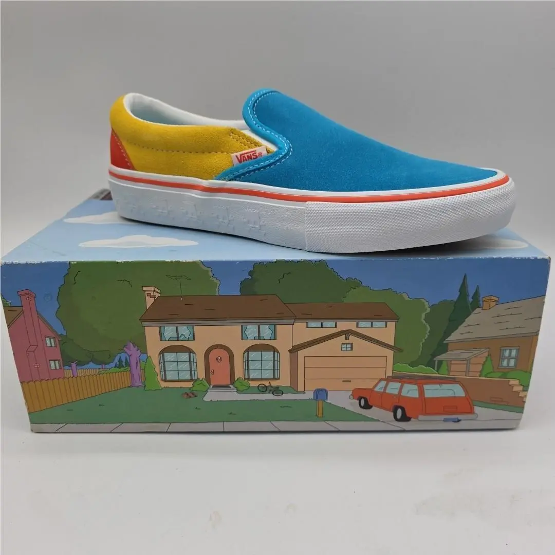 x The Simpsons Bart Slip-on Pro Shoes Sneakers Men`s 7.5 Women`s 9 by Vans