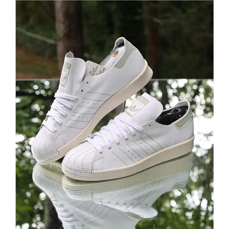 Adidas shoes - adidas Superstar 80S - Superstar - BZ0109 - White, Manufacturer: White, Cream 3
