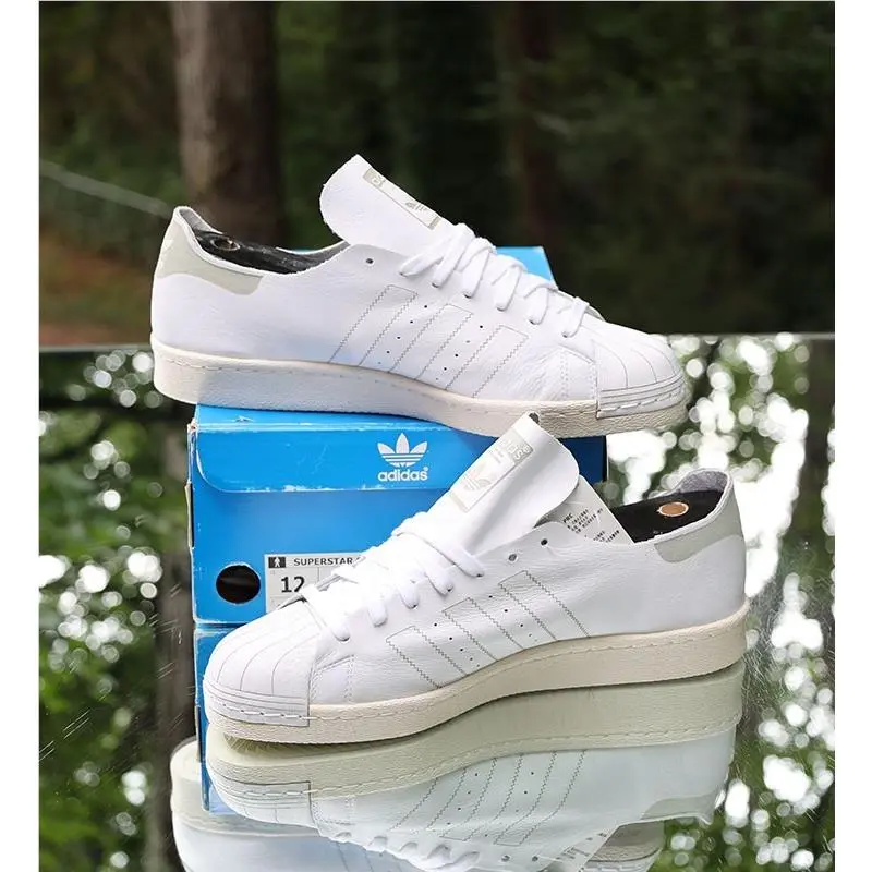 Adidas shoes - adidas Superstar 80S - Superstar - BZ0109 - White, Manufacturer: White, Cream 6