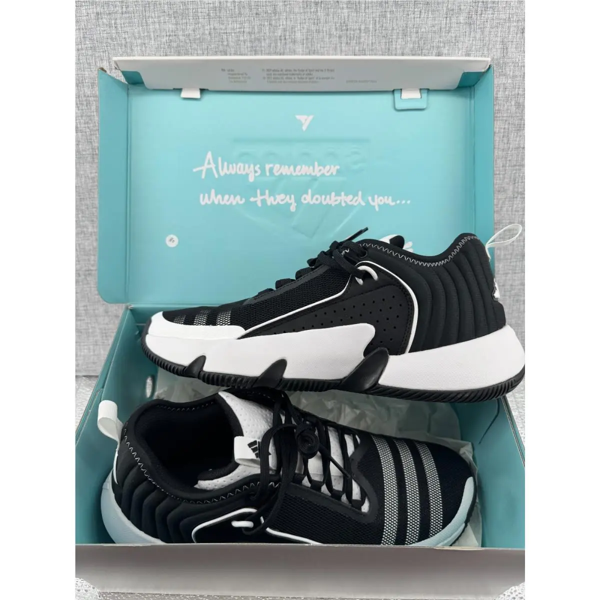 Trae Young Unlimited Mens Sneaker Shoes Black White Low Top 11.5 by Adidas